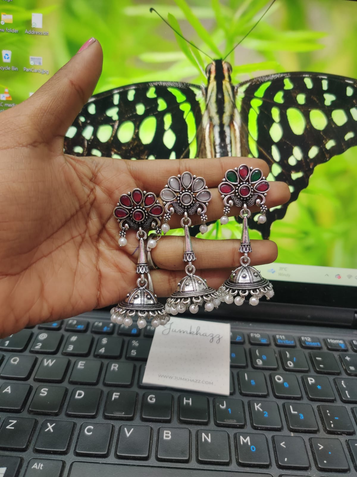 oxidised long jumkha JGS290