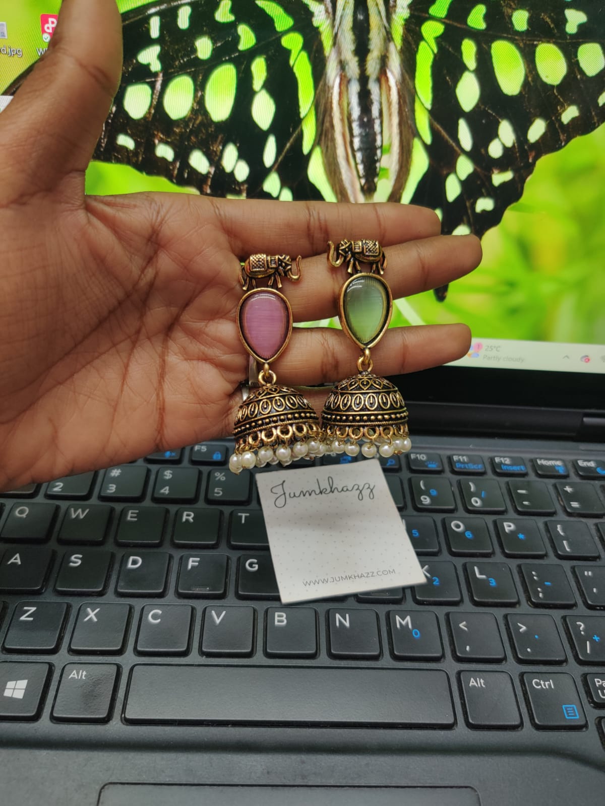 Elephant Antique Jumkha (JGS309)