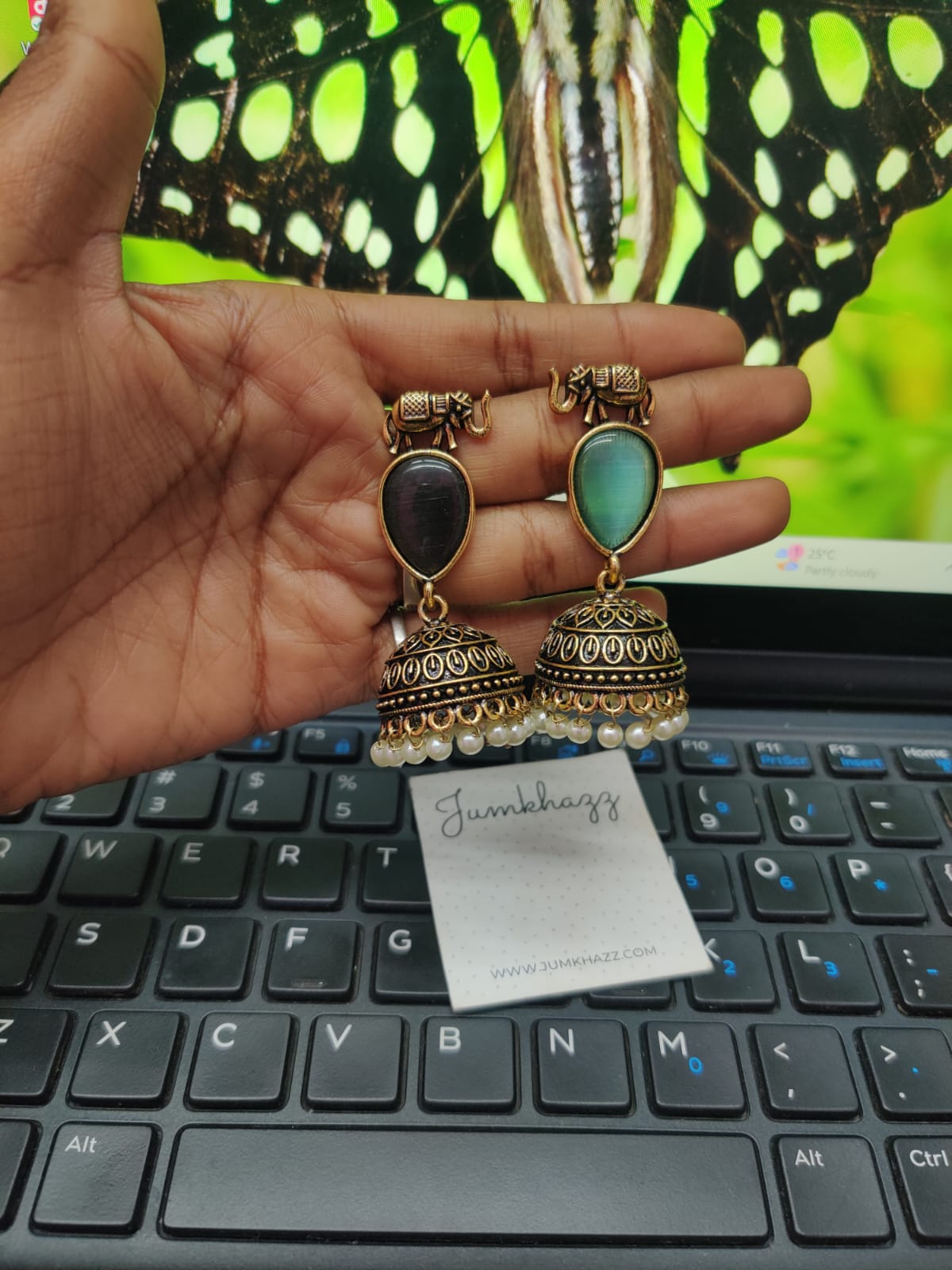 Elephant Antique Jumkha (JGS309)