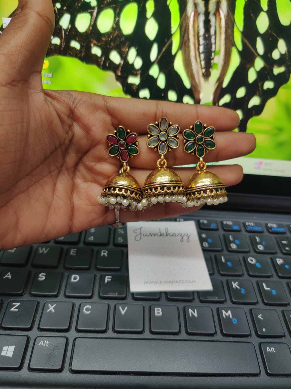 Flower Antique Jumkha (JGS310)