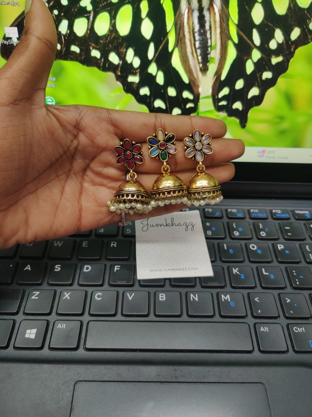 Flower Antique Jumkha (JGS310)