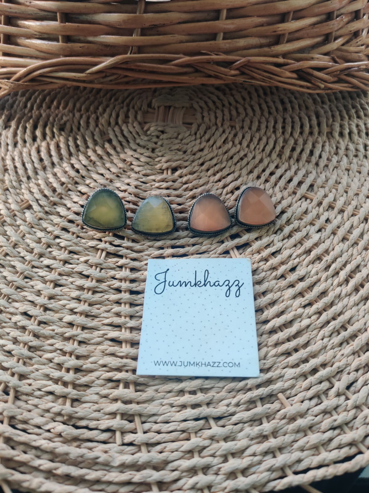 Cute Colorful German Silver Stud (JGS361)