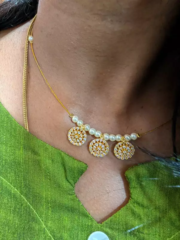 White Stone Invisible Chain (JIC54)