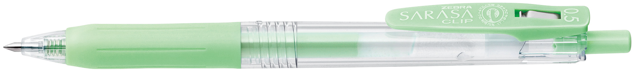 Zebra Sarasa Clip Pen Milk Green