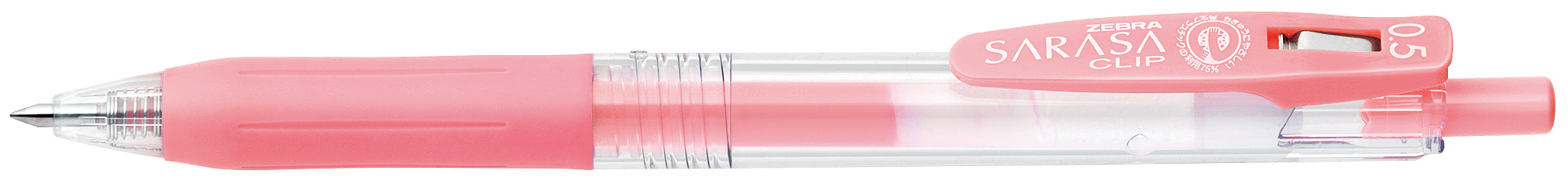 Zebra Sarasa Clip Pen Milk Red
