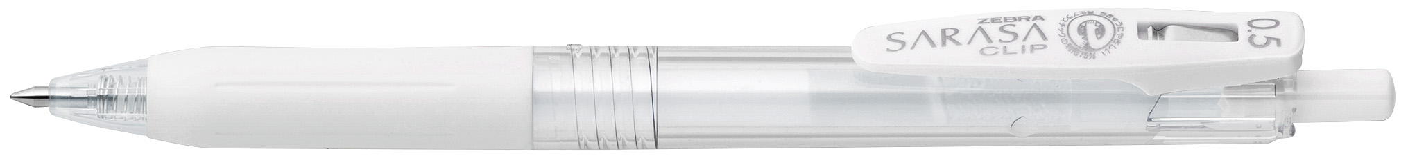Zebra Sarasa Clip Pen Milk White
