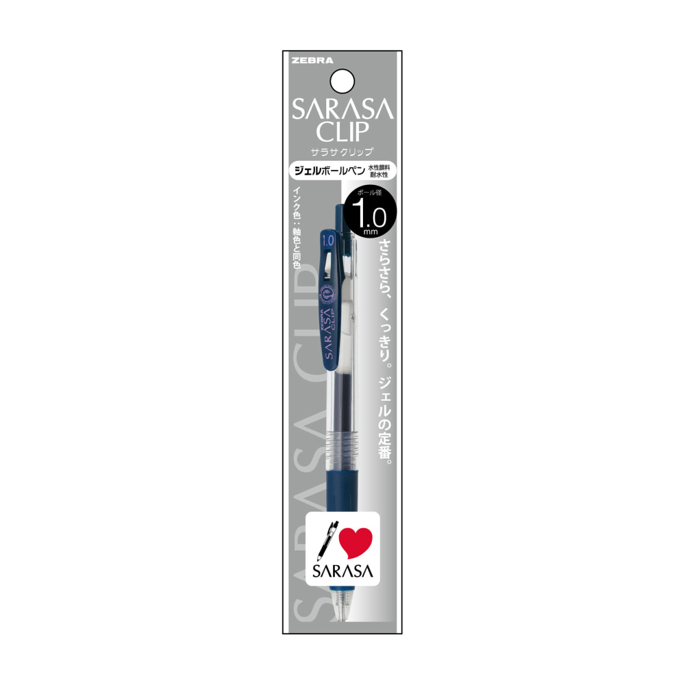 Zebra Sarasa Clip Pen 1.0 Blue-Black