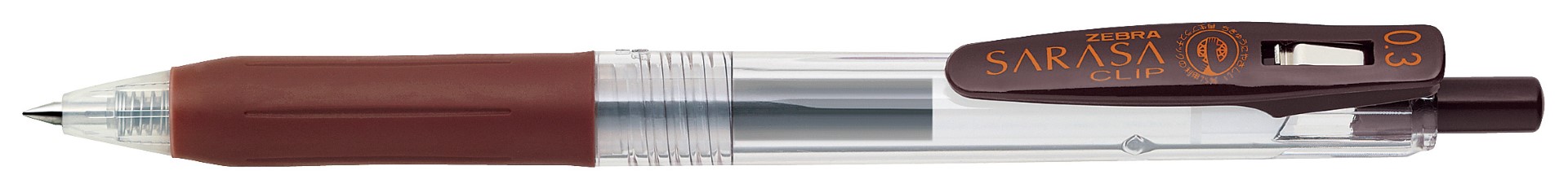 Zebra Sarasa Clip Pen 0.3 Brown