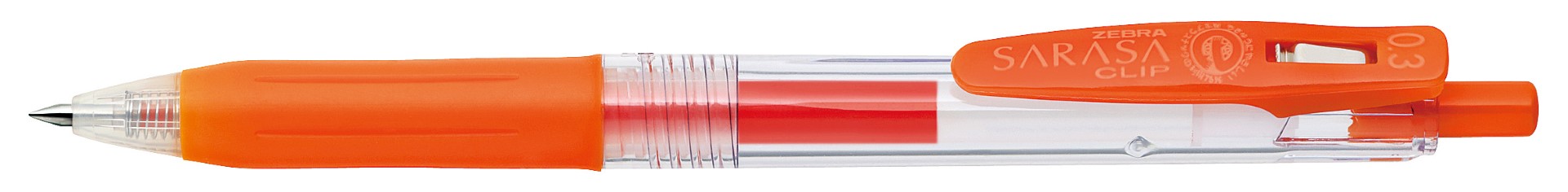 Zebra Sarasa Clip Pen 0.3 Red Orange