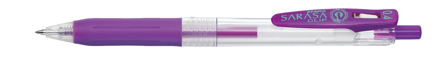 Zebra Sarasa Clip Pen 0.4 Purple