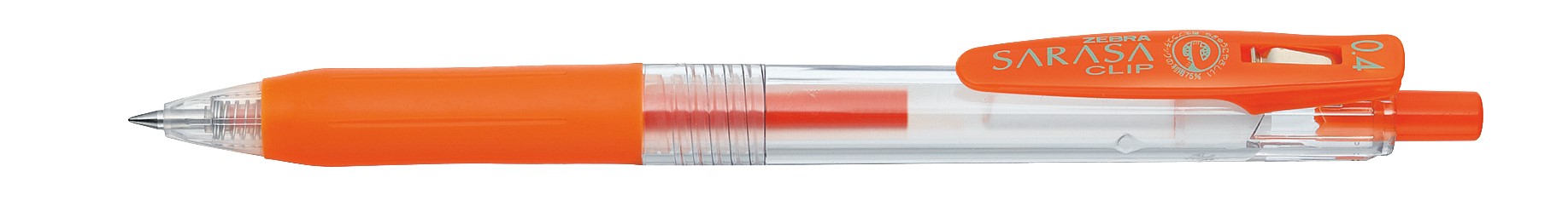 Zebra Sarasa Clip Pen 0.4 Red Orange