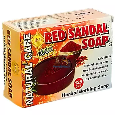 JKB Red Sandal Soap- 125g