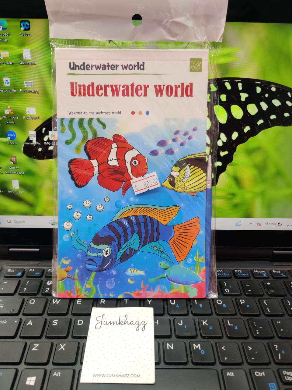 Water color with note