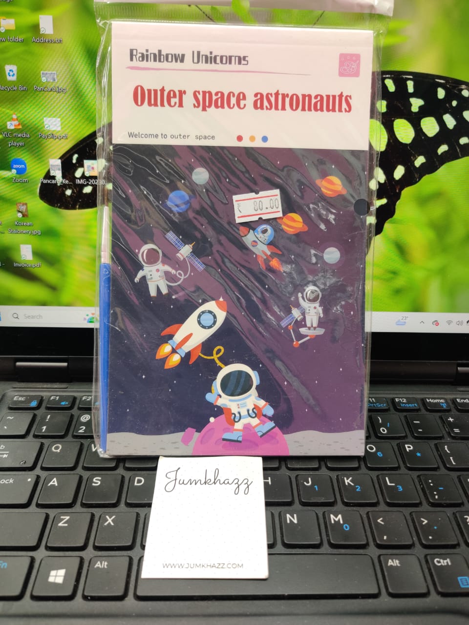 Water color with note