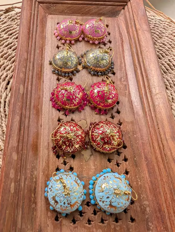 Printed Hook Meenakari (JMJ11)