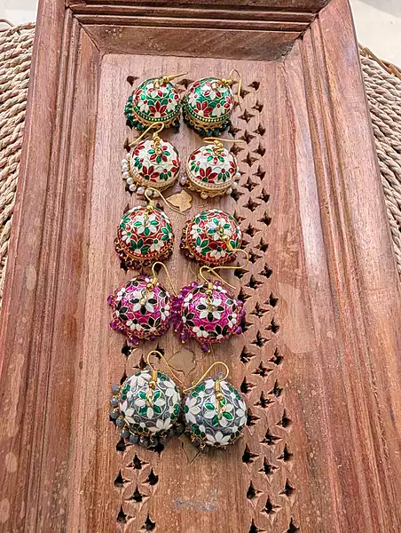 Printed Meenakari Hook (JME12)