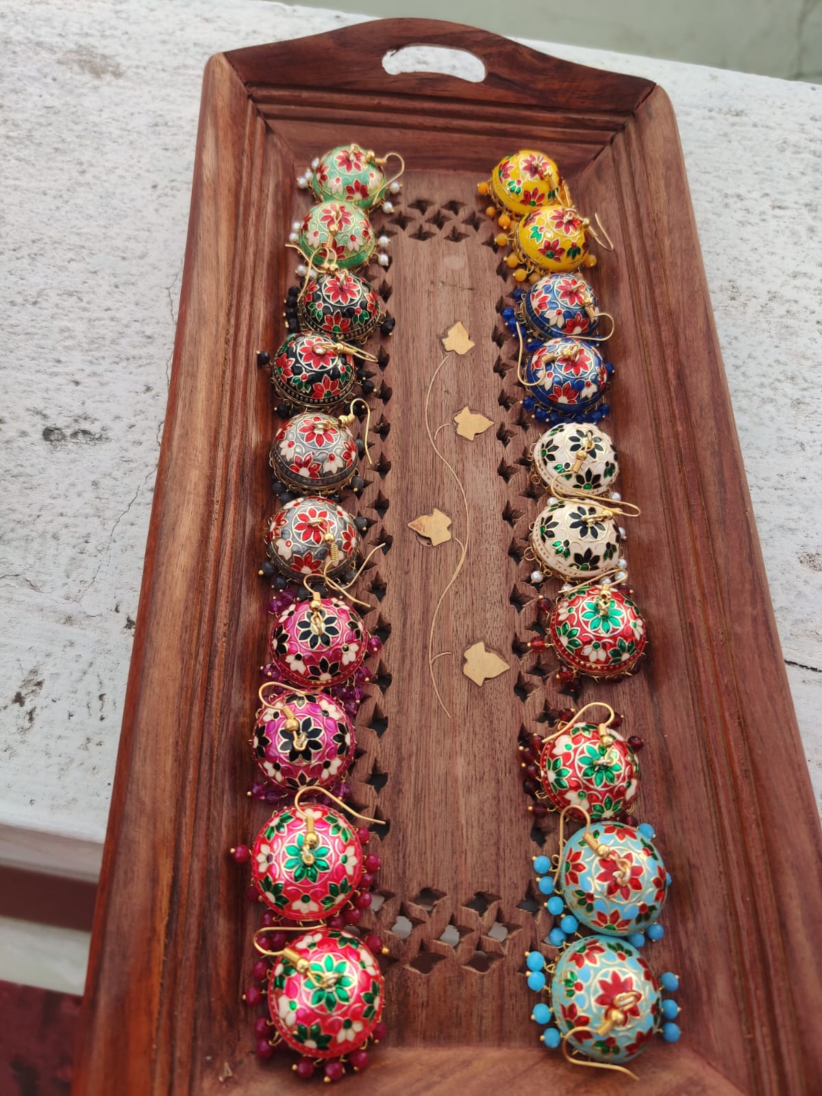 Hook Meenakari Jumkha (JME343)