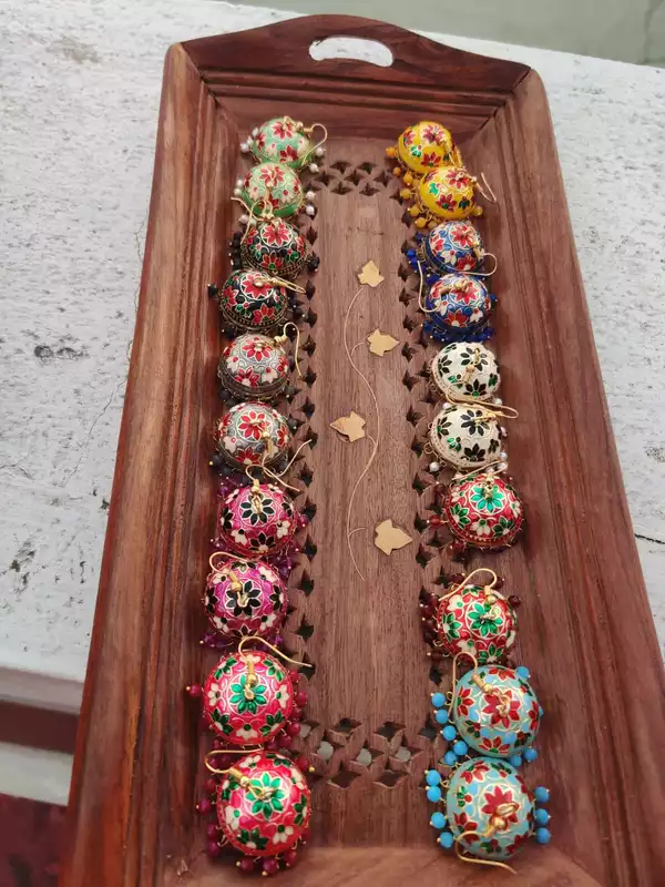 Hook Meenakari Jumkha (JME343)