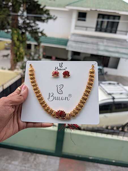 Lotus with Lakshmi Neckpiece (JNC22)
