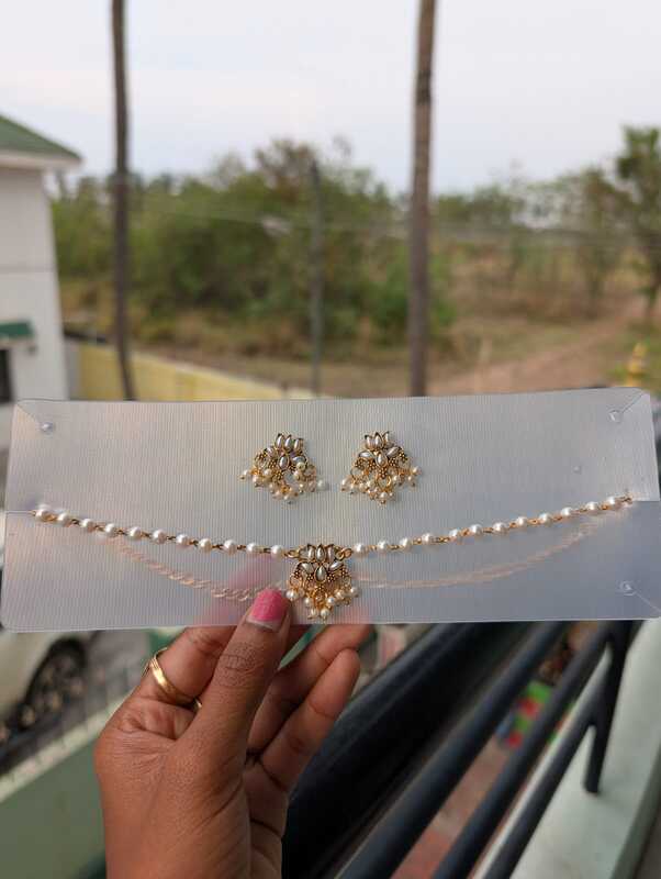 Lotus with Pearl Neckpiece (JNC24)
