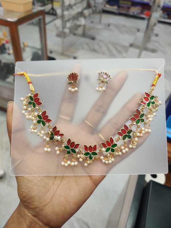 Lotus Pearl Necklace JNC252