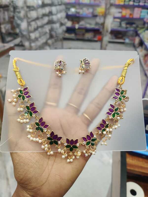 Lotus Pearl Necklace JNC252