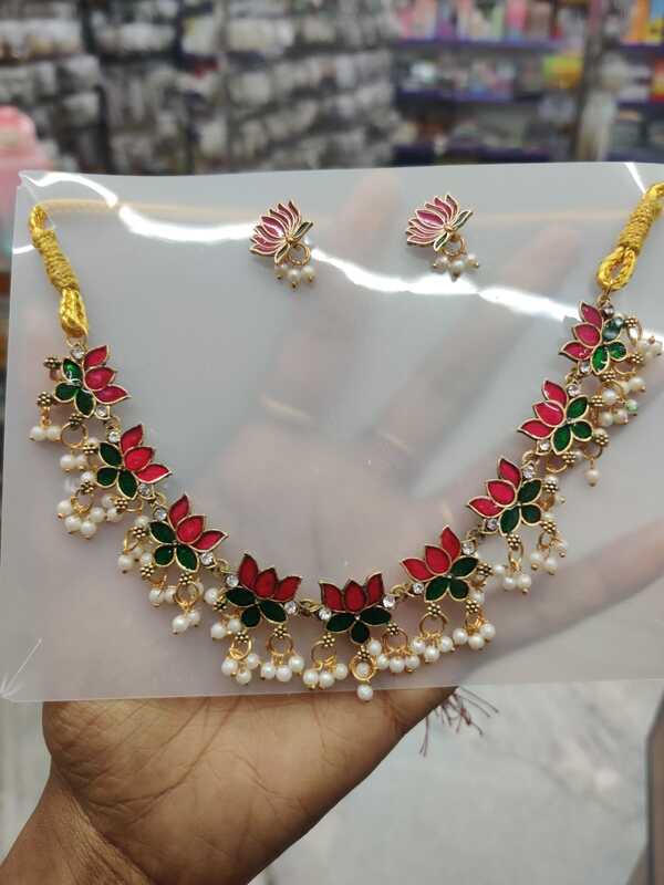 Lotus Pearl Necklace JNC252