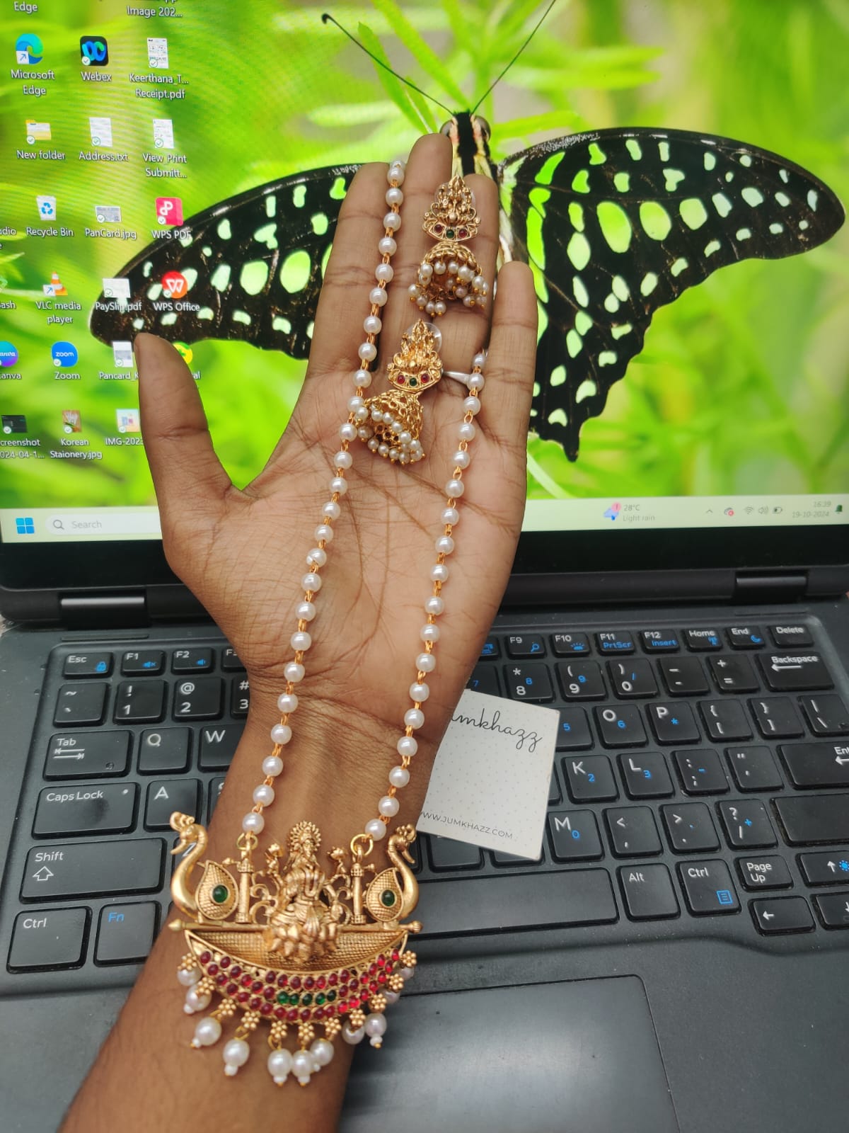 Lakshmi Long Pearl Chain JNC72