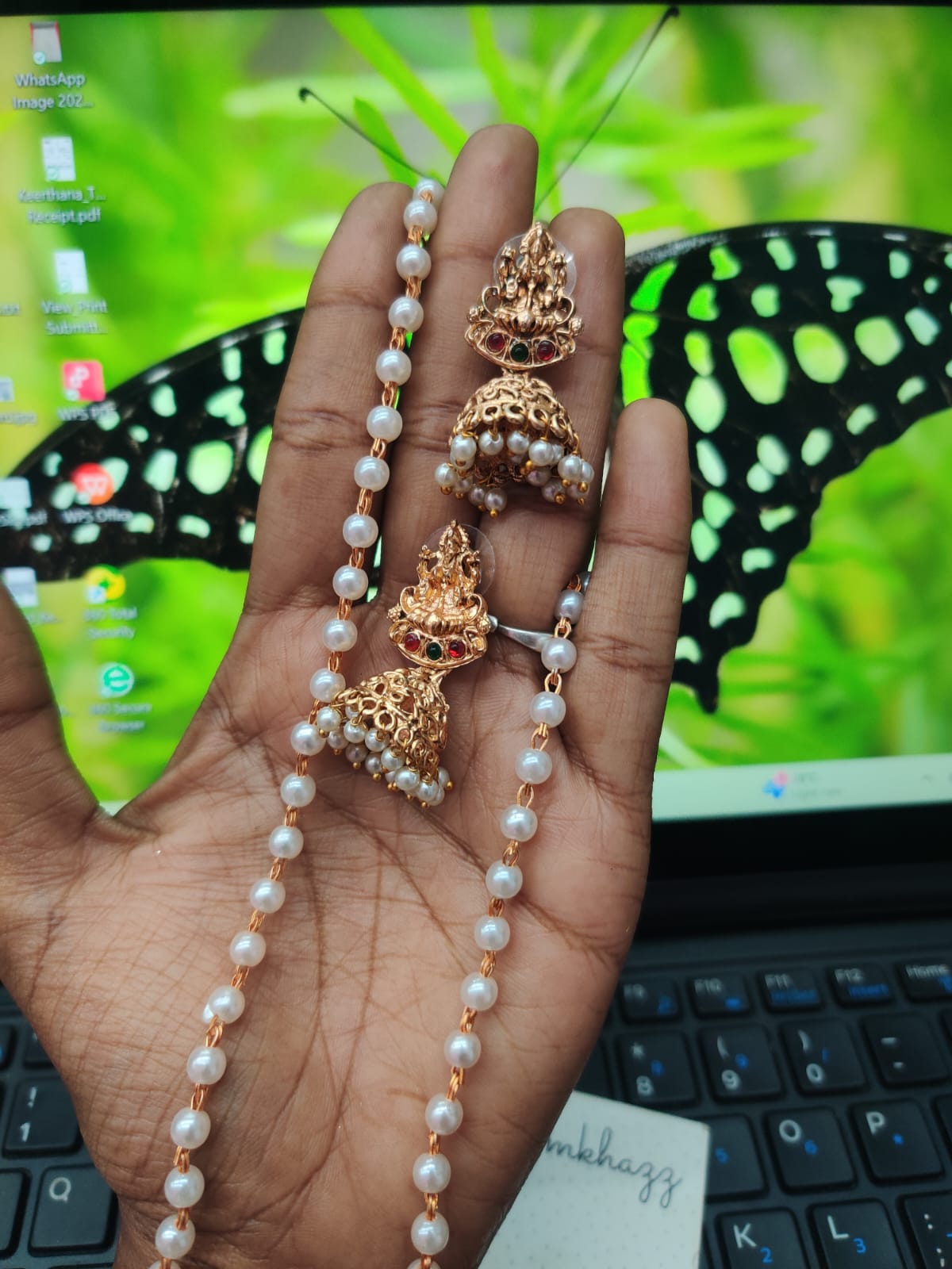 Lakshmi Long Pearl Chain JNC72