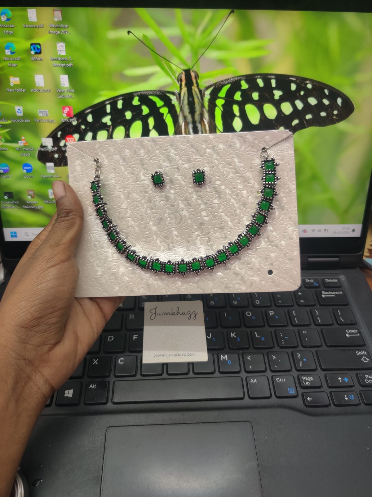 Oxidised Necklace JNC86