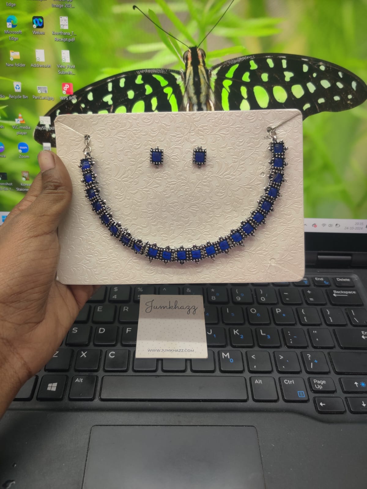 Oxidised Necklace JNC86