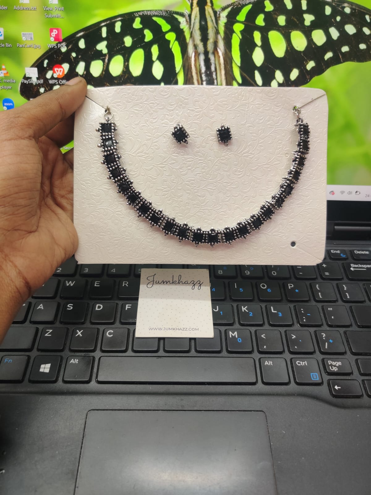 Oxidised Necklace JNC86