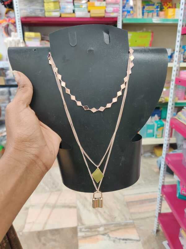 Rose Gold Base Lock Model Layer Chain (JNLC12)