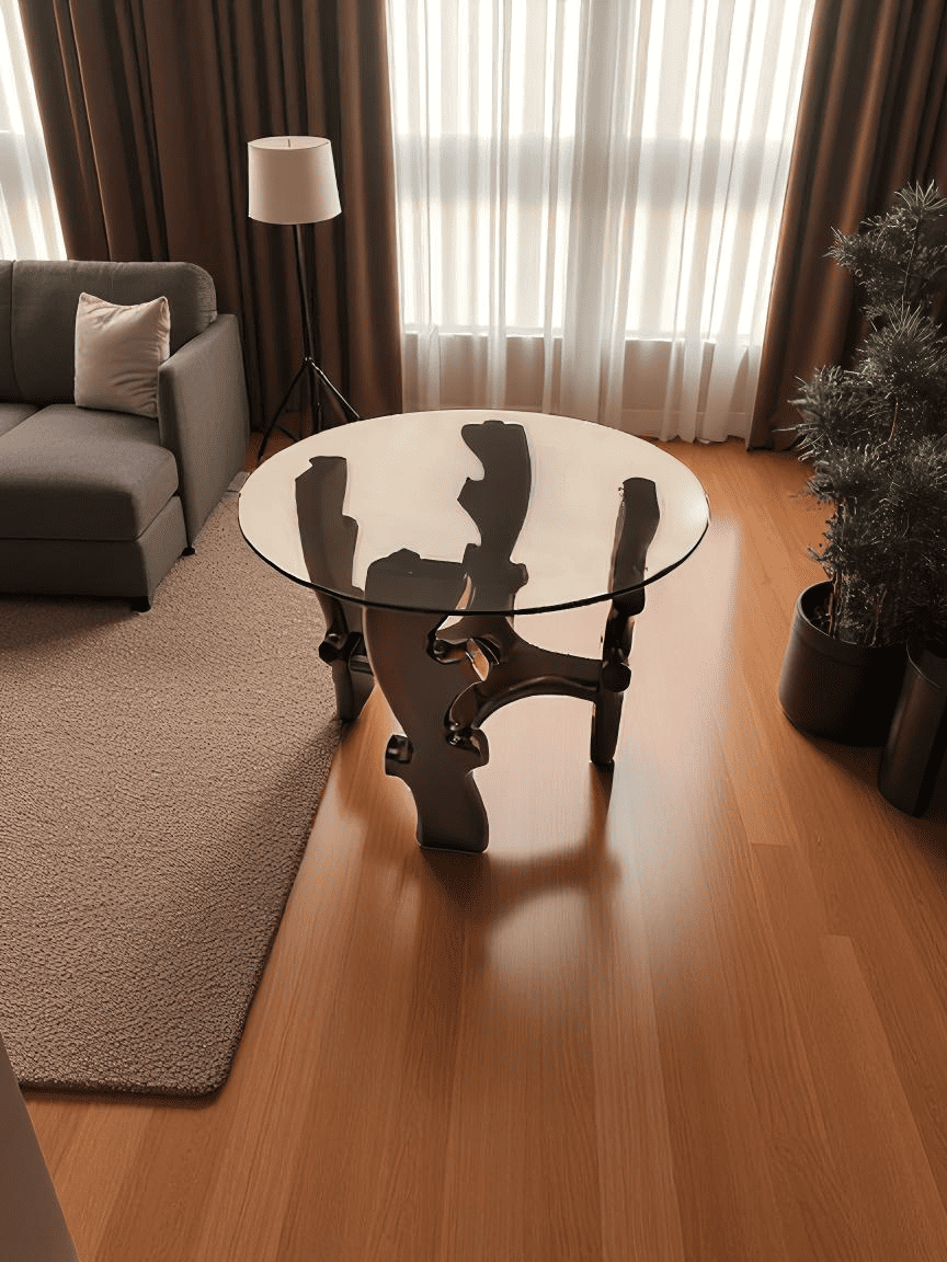 Knot side Rosewood Table - Premium coffee tables in Chennai - JFA Furniture