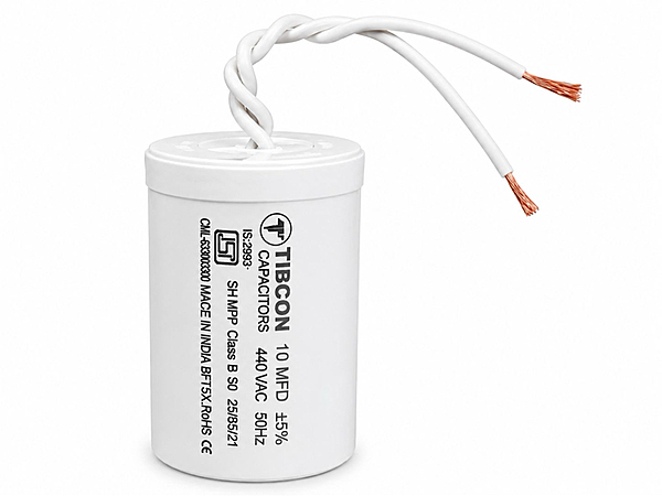 TIBCON 10 MFD 440V PP Motor Run / Wire / 440V CAPACITOR
