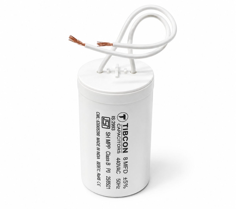 TIBCON 8.00 MFD 440 PP Motor Run / Wire / 440V CAPACITOR