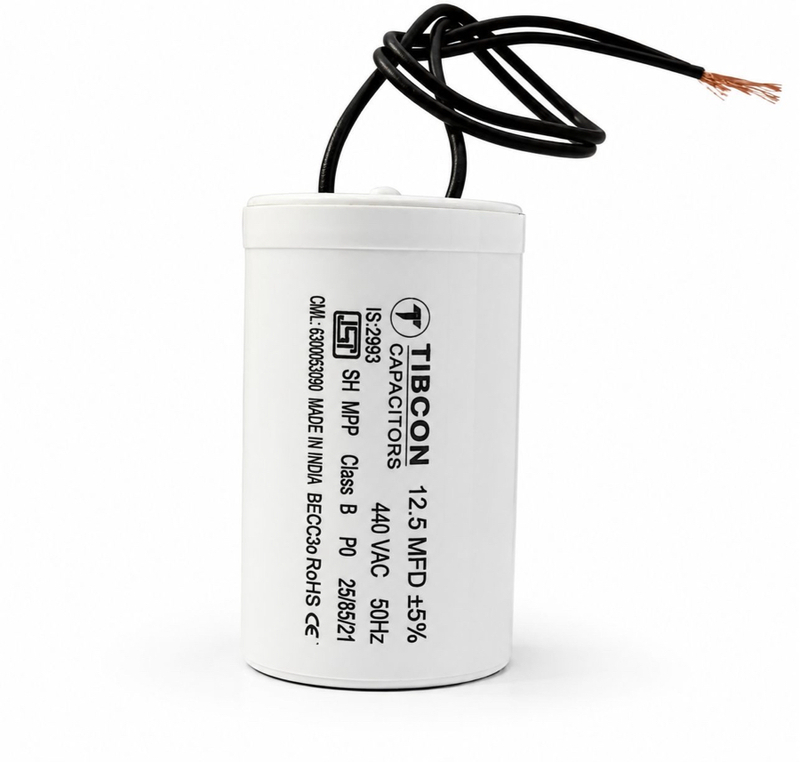 TIBCON 12.50 MFD Motor Run / Wire / 440V CAPACITOR