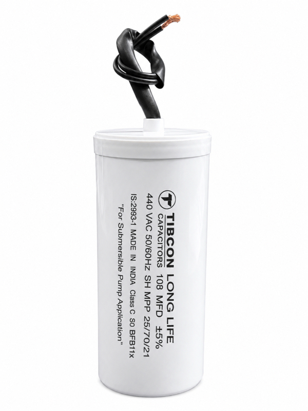 Tibcon 108 MFD 440 V Capacitor for Submersible Pump