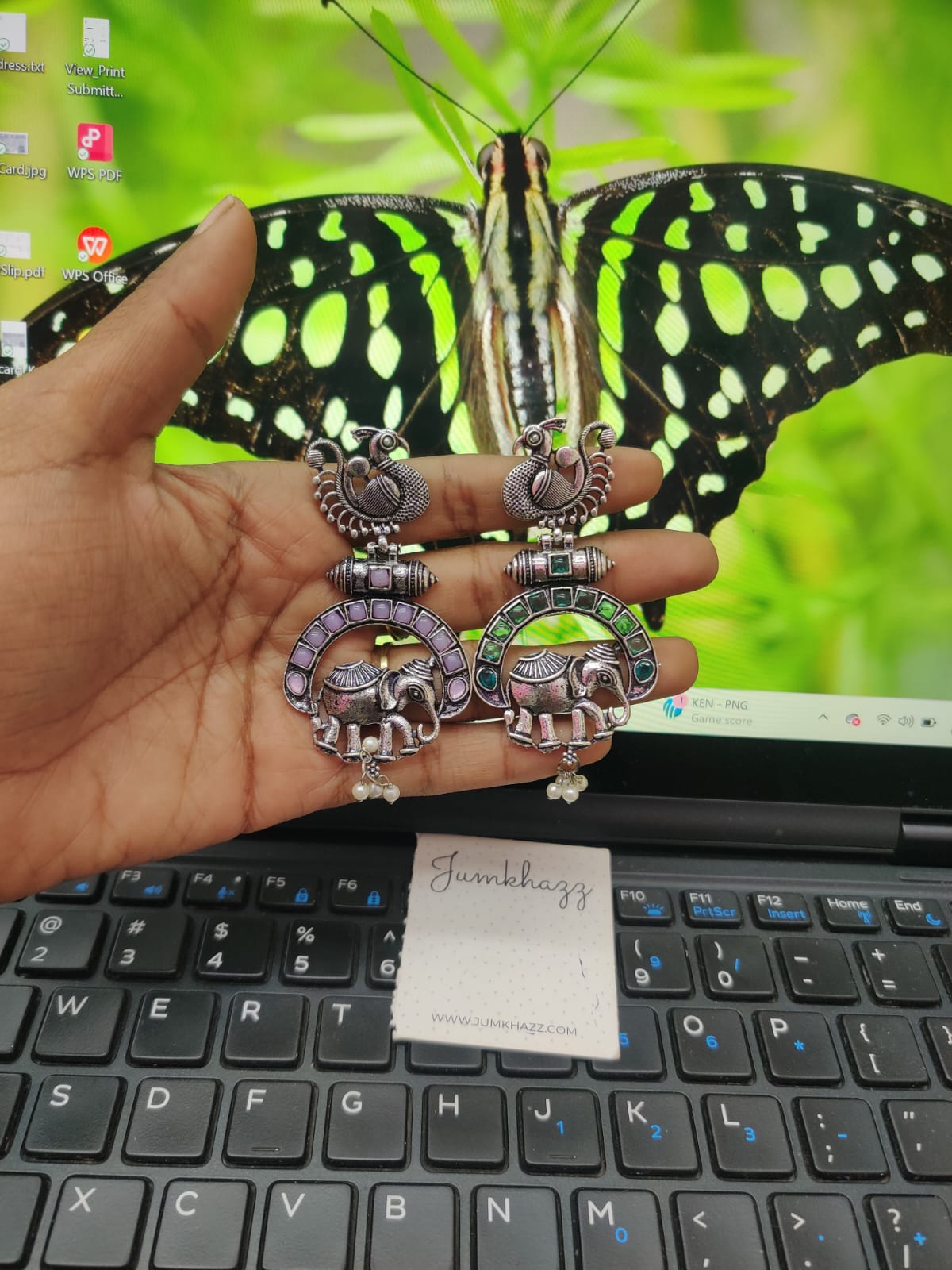 Peacock with Elephant Stud (JST601)