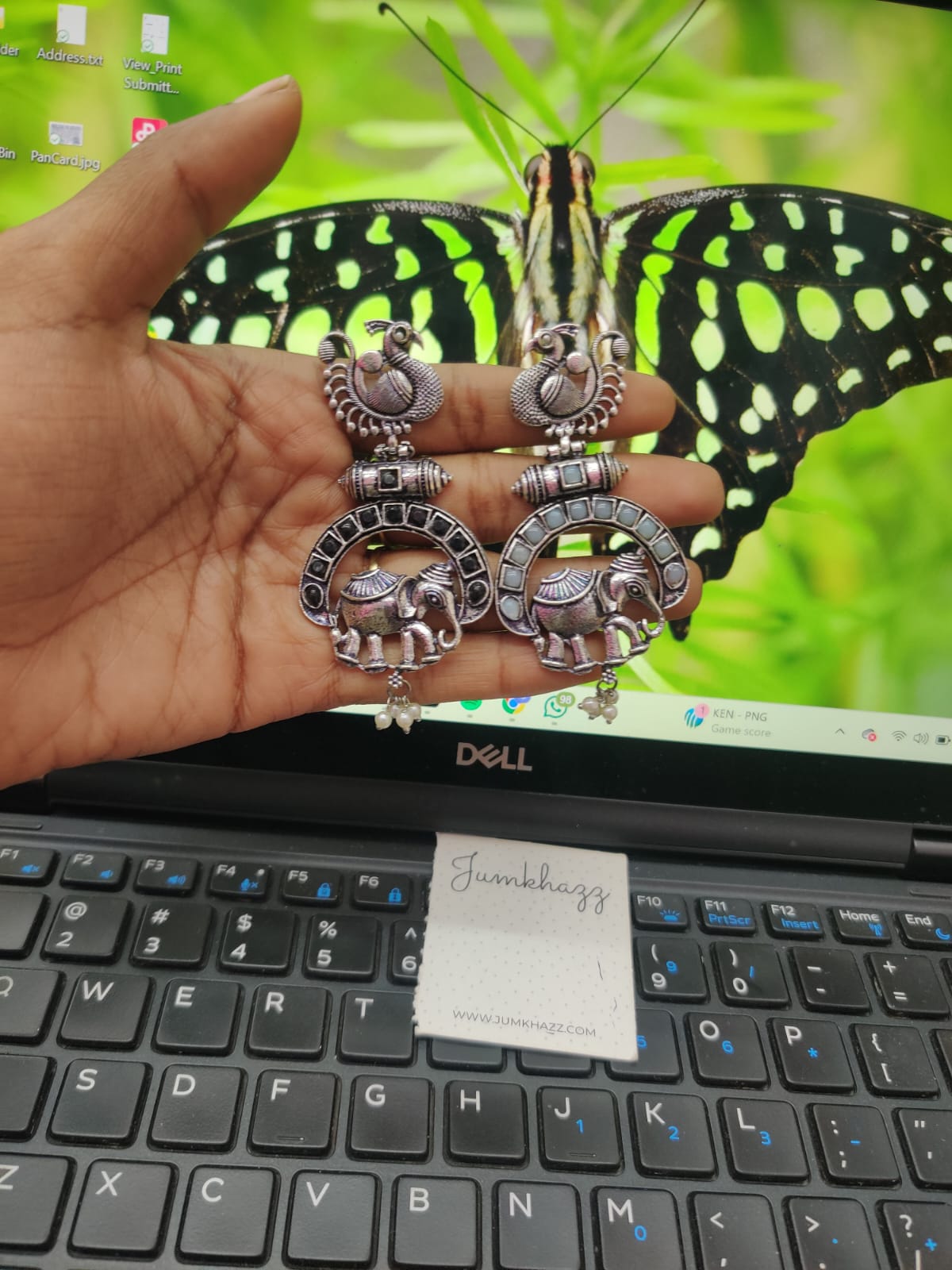 Peacock with Elephant Stud (JST601)