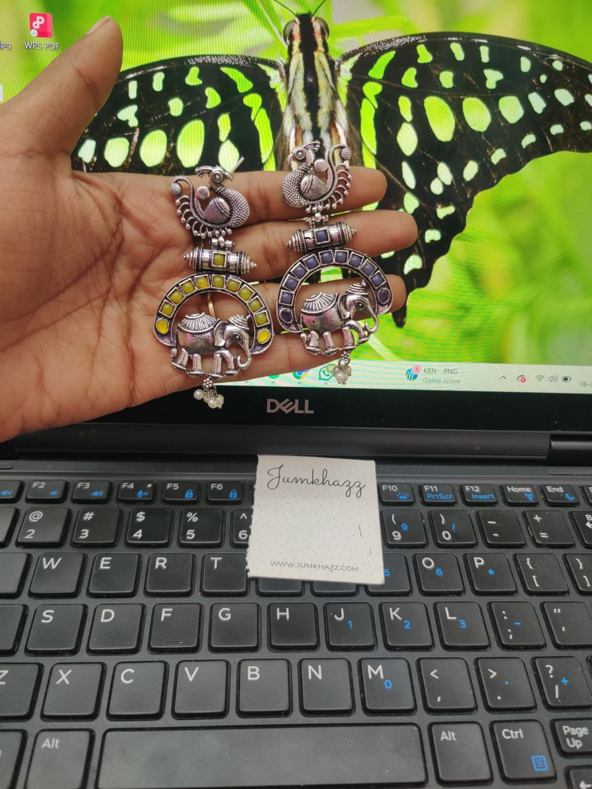 Peacock with Elephant Stud (JST601)