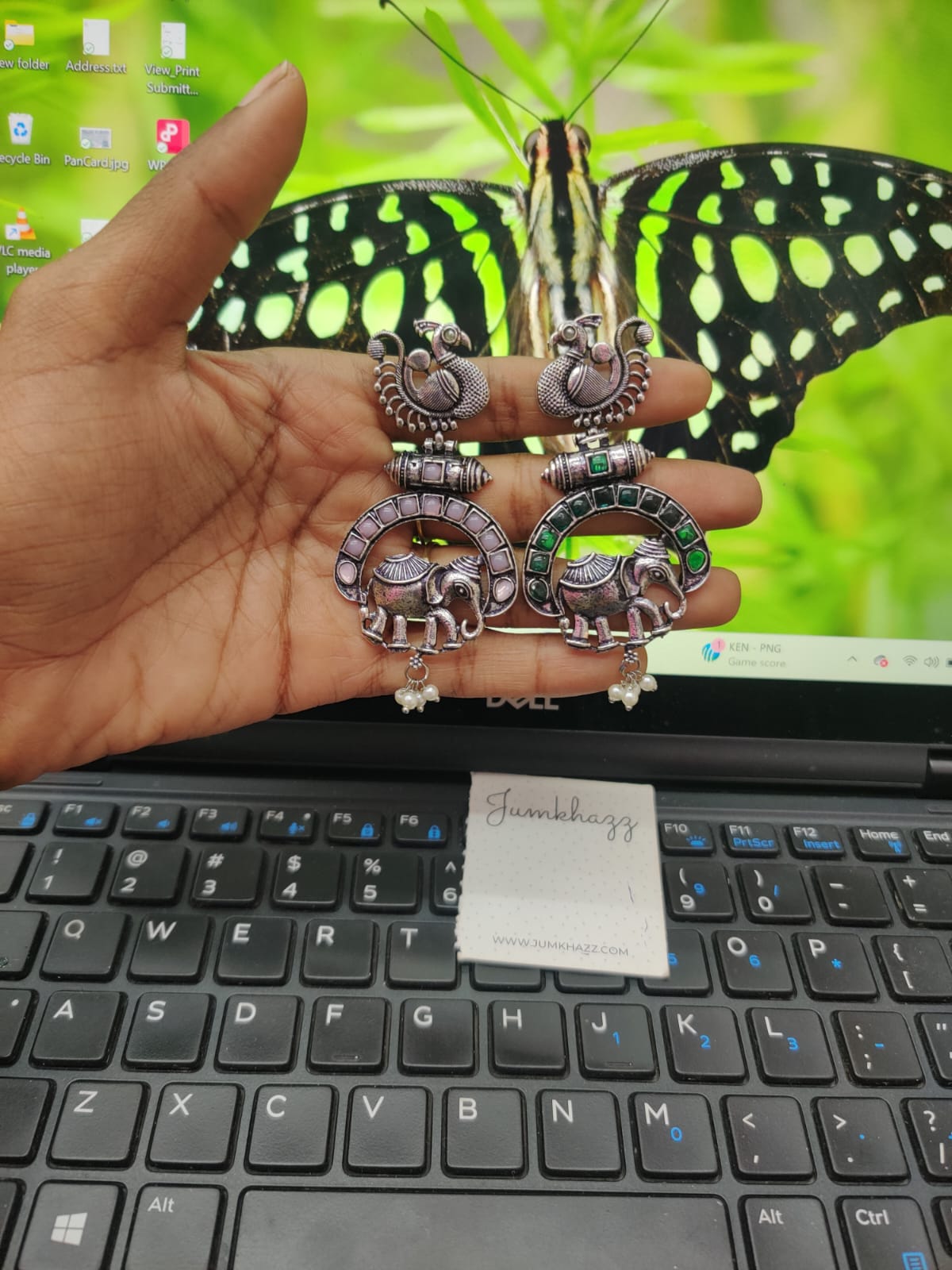 Peacock with Elephant Stud (JST601)