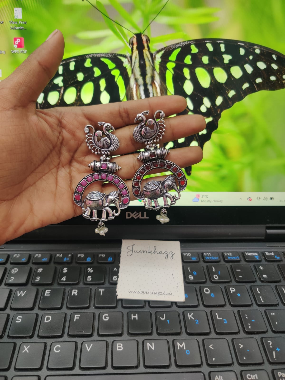 Peacock with Elephant Stud (JST601)