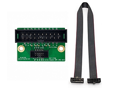 ARM-JTAG-20-10 - Plug-in Adapter (JTAG 20-Pin 0.1" to 10-Pin 0.05" Adapter 20 cm Cable)