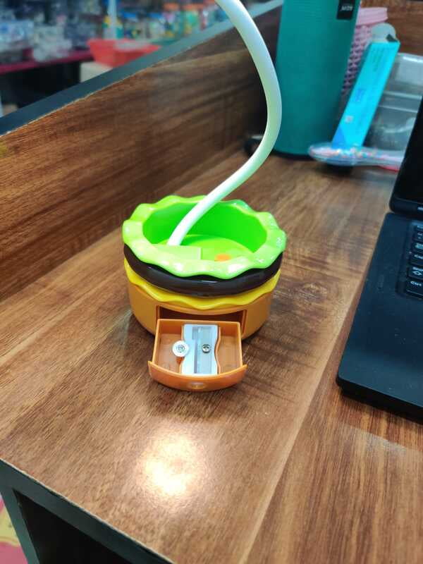 Burger Table Lamp with Sharpener