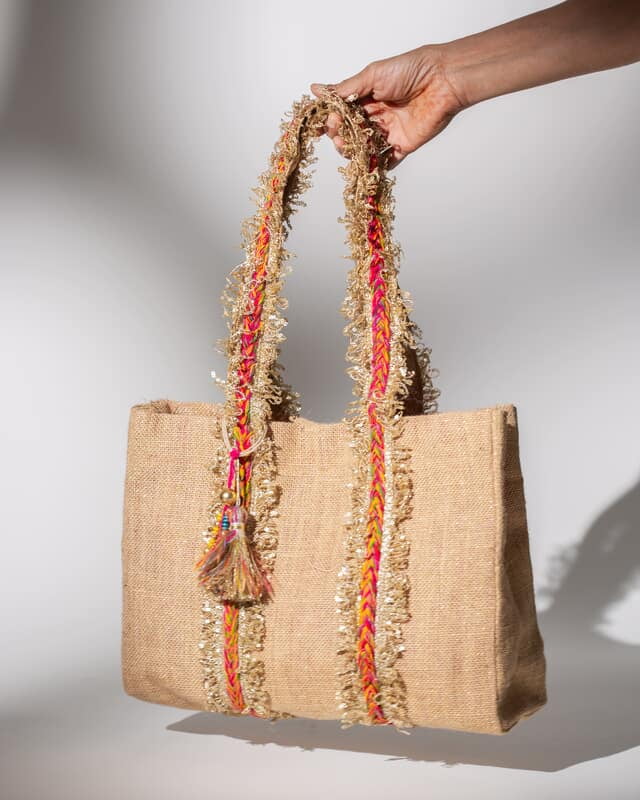 JUTE ZARI BAG
