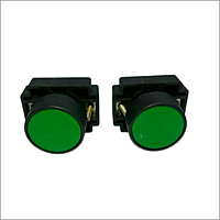 22.5mm Plastic Push Button Green