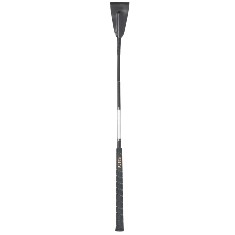 Fleck Jumping Bat Whips - Personal Whip, Fleck Grip with Name Badge - Black- 60cm
