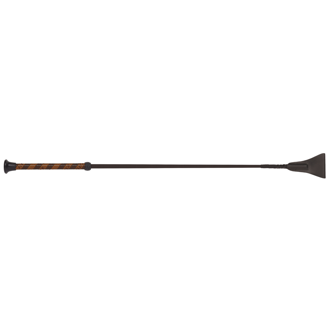 Fleck Jumping Bat Whips - Fibreglass Shaft, Synth Leather Handle - Black - 60cm