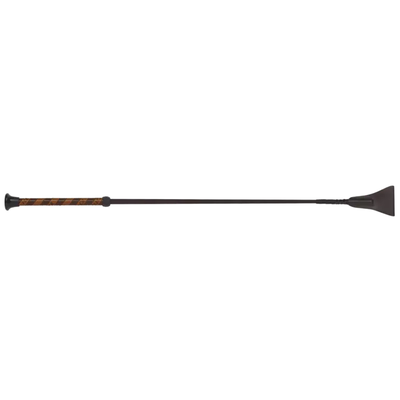 Fleck Jumping Bat Whips - Fibreglass Shaft, Synth Leather Handle - Black - 60cm